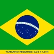 Bandeira do Brasil Pequena - 100% Poliéster - 0,75M X 1M - Variante 1 Bandeira do Brasil Pequena - 100% Poliéster - 0,75M X 1M - Variante 1
