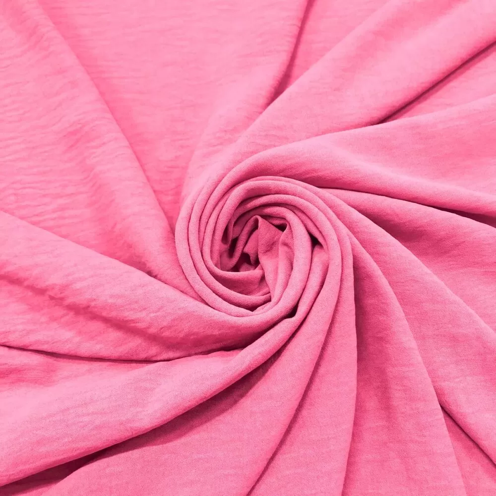 Crepe Air Flow Duna 100% Poliéster 1,50m Largura - Rosa