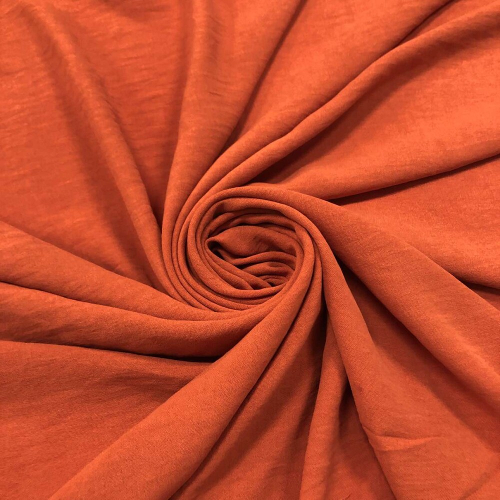 Crepe Air Flow Duna 100% Poliéster 1,50m Largura - Terracota