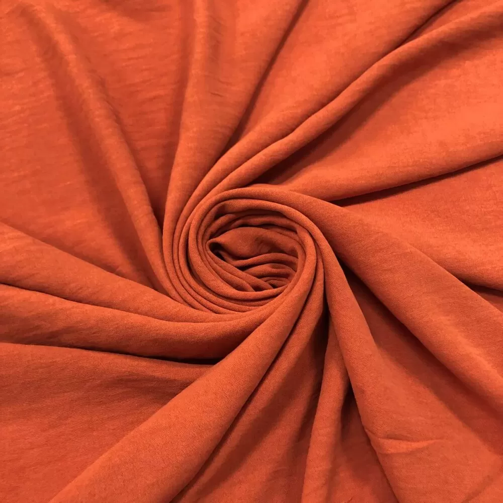 Crepe Air Flow Duna 100% Poliéster 1,50m Largura - Terracota Crepe Air Flow Duna 100% Poliéster 1,50m Largura - Terracota