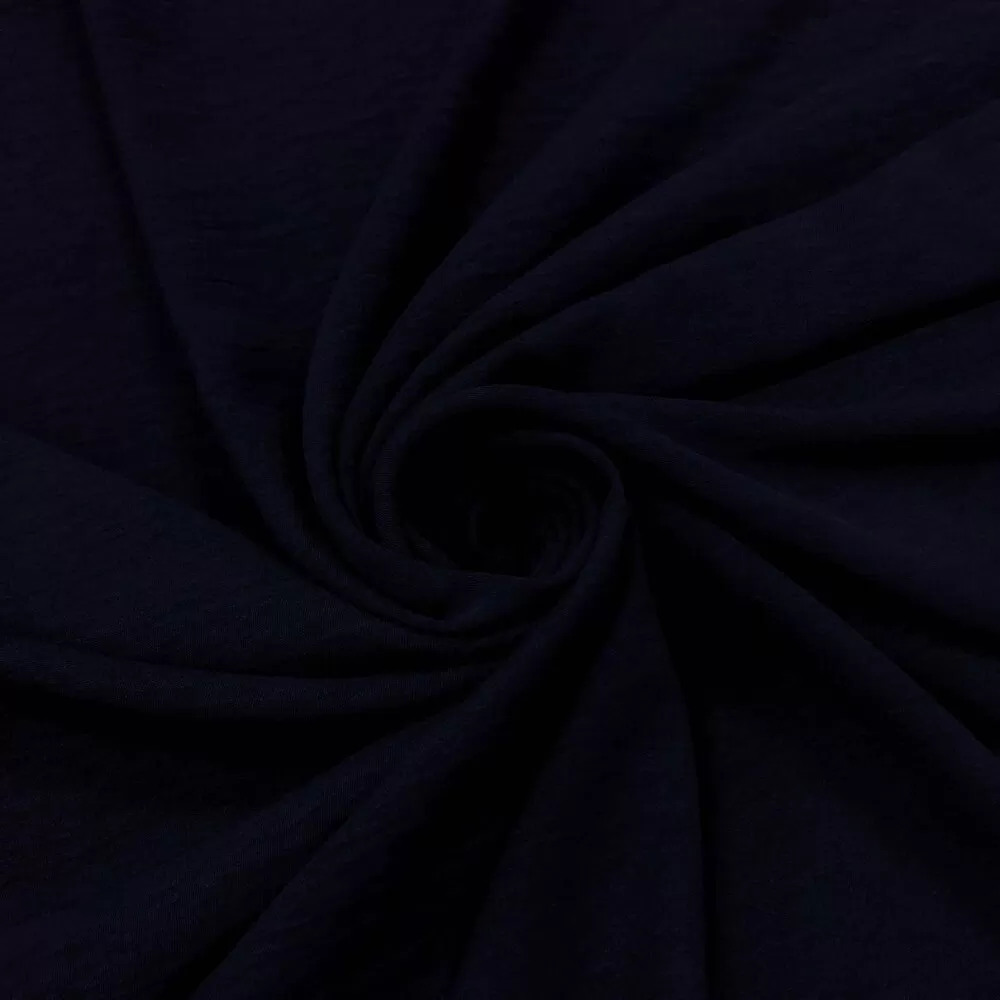 Crepe Air Flow Duna 100% Poliéster 1,50m Largura - Azul marinho