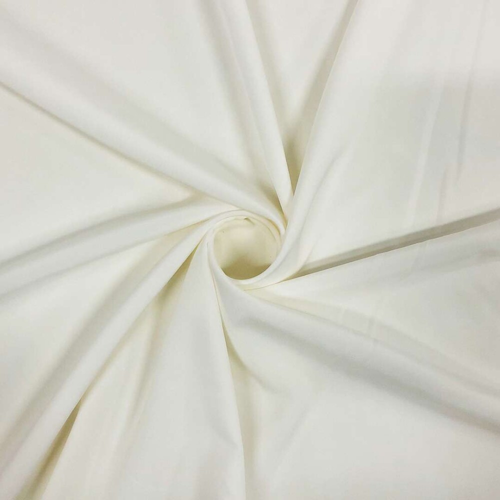 Crepe Porcelana 96% Poliéster 4% Elastano 1,47m Largura - Off white