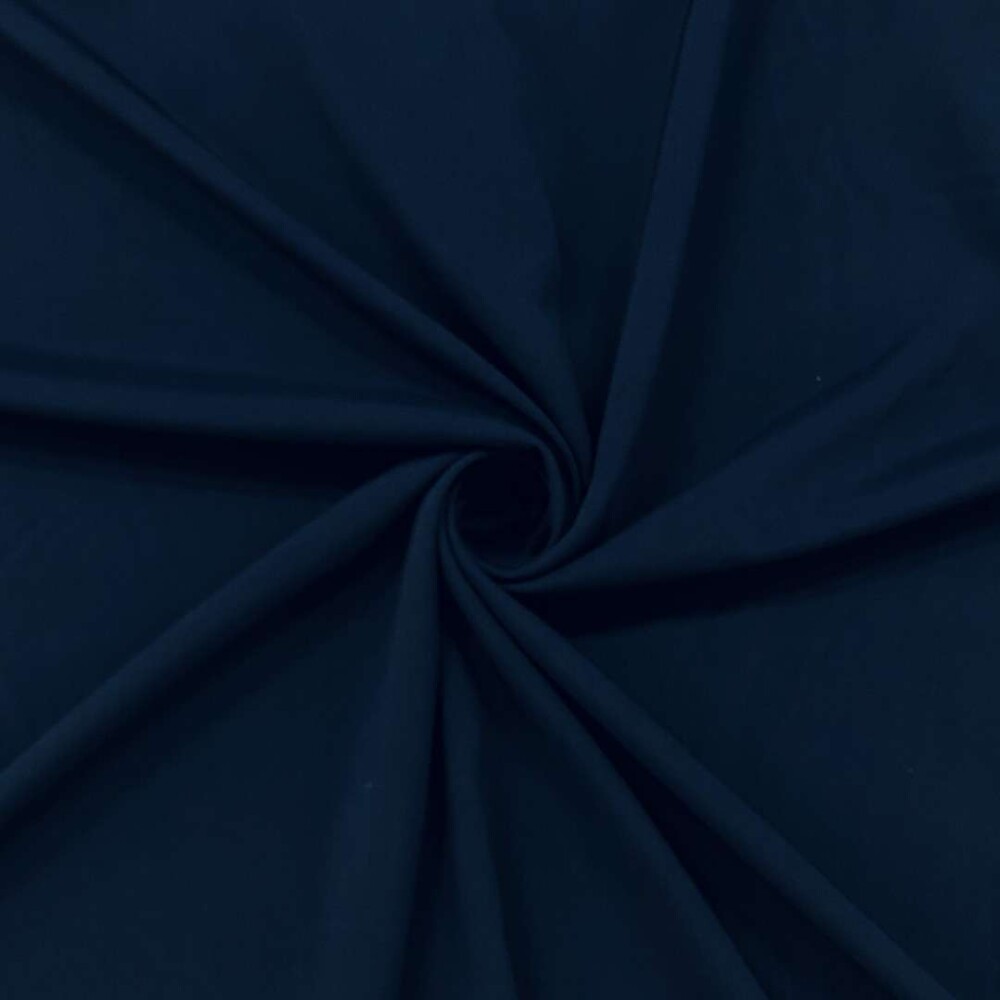 Crepe Porcelana 96% Poliéster 4% Elastano 1,47m Largura - Azul marinho