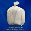 Fibra Siliconada 5 Pacotes de 1kg 100% Poliéster - Cor unica