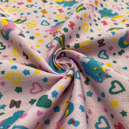 Flanela Cueiro Estampada - Unicórnio - 100% Algodão - Variante 3 Flanela Cueiro Estampada - Unicórnio - 100% Algodão - Variante 3
