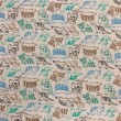 Flanela Cueiro Estampada Baby Dino 100% Algodão 0,78m Largura - Variante 1