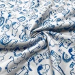 Flanela Cueiro Estampada - Blue Safari - 100% Algodão - Variante 1 Flanela Cueiro Estampada - Blue Safari - 100% Algodão - Variante 1