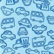 Flanela Cueiro Estampada - Carrinhos Azul - 100% Algodão - Variante 1