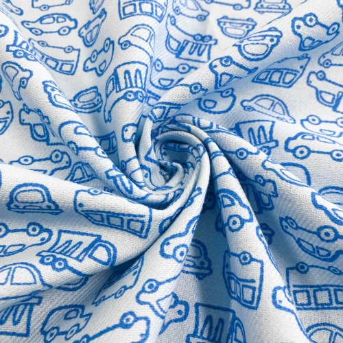 Flanela Cueiro Estampada - Carrinhos Azul - 100% Algodão - Variante 1 Flanela Cueiro Estampada - Carrinhos Azul - 100% Algodão - Variante 1