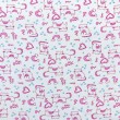 Flanela Cueiro Estampada - Gatinha Rosa - 100% Algodão - Variante 1