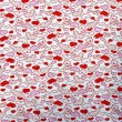 Flanela Cueiro Estampada - Love - 100% Algodão - Variante 1