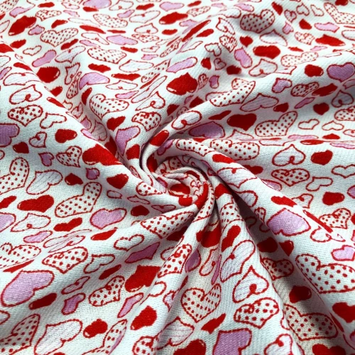 Flanela Cueiro Estampada - Love - 100% Algodão - Variante 1 Flanela Cueiro Estampada - Love - 100% Algodão - Variante 1