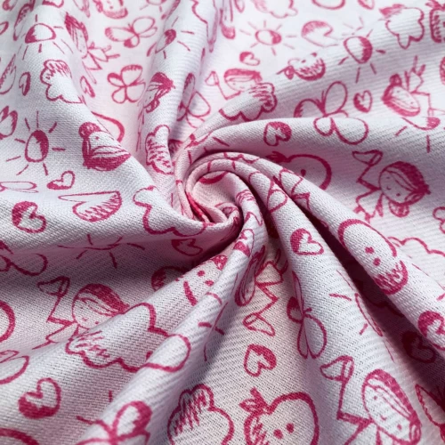 Flanela Cueiro Estampada - Menina Borboleta - 100% Algodão - Variante 1 Flanela Cueiro Estampada - Menina Borboleta - 100% Algodão - Variante 1