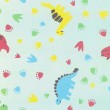 Flanela Cueiro Estampado - Mini Dinos - 100% Algodão - Variante 2