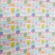 Flanela Cueiro Exclusiva JLM Árvores Candy Color 100% Algodão 0,78m Largura - Variante 1
