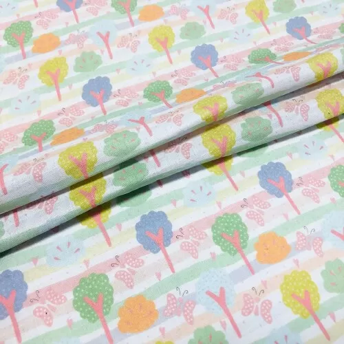 Fralda Estampa Exclusiva JLM Árvores Candy Color 100% Algodão 0,75m Largura - Variante 1 Fralda Estampa Exclusiva JLM Árvores Candy Color 100% Algodão 0,75m Largura - Variante 1