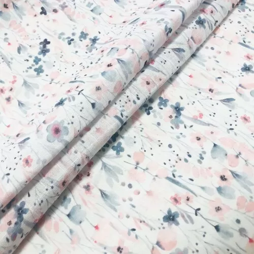 Fralda Estampa Exclusiva JLM Flores do Campo 100% Algodão 0,75m Largura - Variante 1 Fralda Estampa Exclusiva JLM Flores do Campo 100% Algodão 0,75m Largura - Variante 1