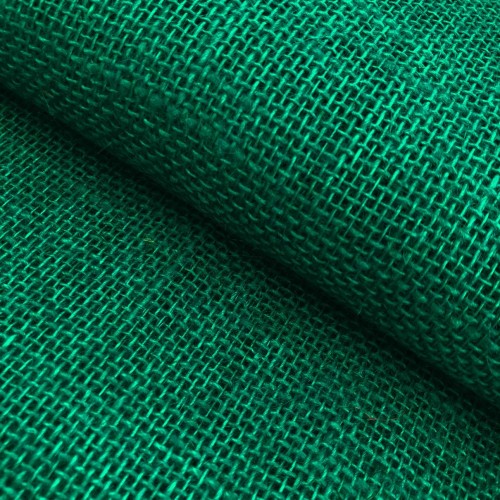 Juta Colorida Lisa - 1,00m largura - 100% Juta - Verde bandeira