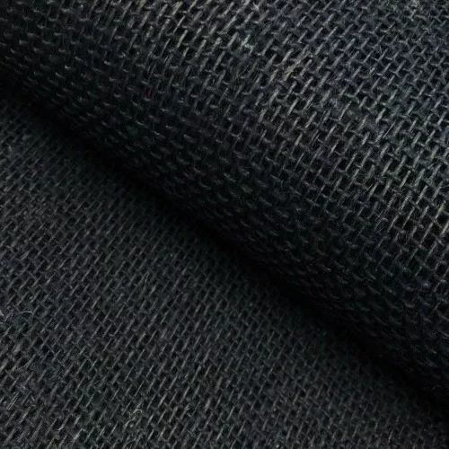 Juta Colorida Lisa - 1,00m largura - 100% Juta - Preto