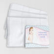 Kit 3 unid Fralda de Ombro Mabber Barra para Pintar e Bordar Modelo Estrela com Acabamento de Crochê 100% Algodão 37x80 - Branco