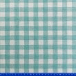 Linho Estampado Premium Xadrez 80% Algodão 20% Linho - Azul turquesa