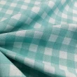 Linho Estampado Premium Xadrez 80% Algodão 20% Linho - Azul turquesa Linho Estampado Premium Xadrez 80% Algodão 20% Linho - Azul turquesa