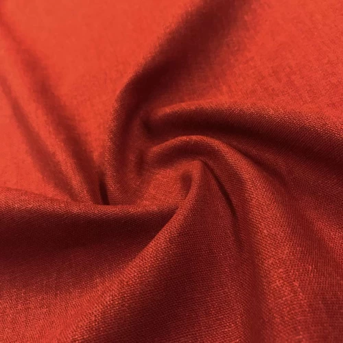 Linho Misto Liso Pré Lavado 55% Linho 45% Viscose 1,33m Largura - Ketchup Linho Misto Liso Pré Lavado 55% Linho 45% Viscose 1,33m Largura - Ketchup