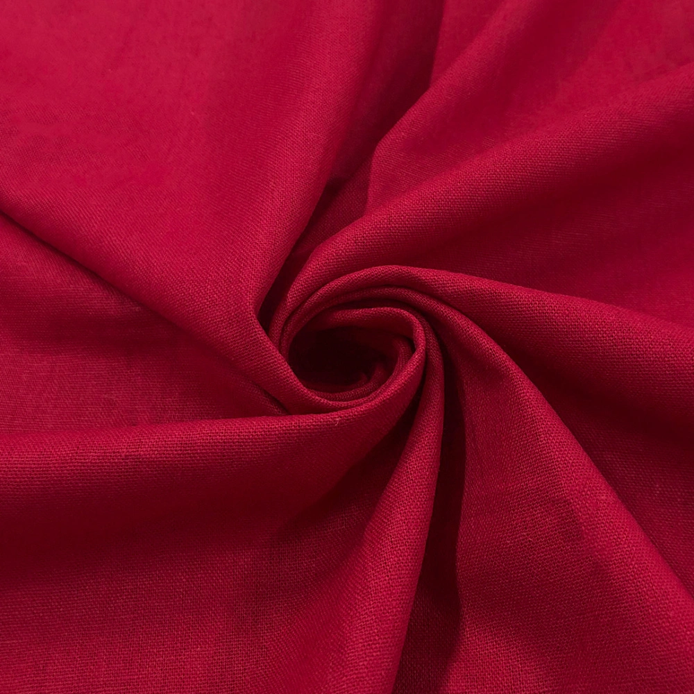 Linho Misto Liso Pré Lavado 55% Linho 45% Viscose 1,33m Largura - Framboesa Linho Misto Liso Pré Lavado 55% Linho 45% Viscose 1,33m Largura - Framboesa