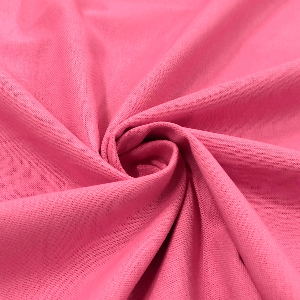 Linho Misto Liso Pré Lavado 55% Linho 45% Viscose 1,33m Largura - Rosa chiclets Linho Misto Liso Pré Lavado 55% Linho 45% Viscose 1,33m Largura - Rosa chiclets