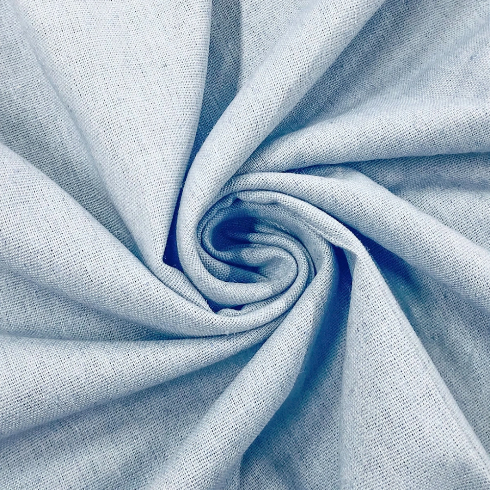 Linho Rústico Promocional 30% Linho 70% Viscose 1,38m Largura - Azul bebê Linho Rústico Promocional 30% Linho 70% Viscose 1,38m Largura - Azul bebê