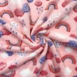 Manta Fleece 3D Arco Íris 100% Poliéster 1,60m largura - Cor 302