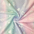 Manta Fleece 3D Candy Color Coração 100% Poliéster 1,60m largura - Colorido candy