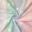 Manta Fleece 3D Candy Color Coração 100% Poliéster 1,60m largura - Colorido candy