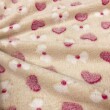 Manta Fleece 3D Coraçãozinho e Laço 100% Poliéster 1,60m Largura - Variante 1