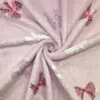 Manta Fleece 3D Lacinhos 100% Poliéster 1,60m largura - Rosa bebê Manta Fleece 3D Lacinhos 100% Poliéster 1,60m largura - Rosa bebê