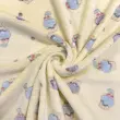 Manta Fleece 3D Cupcakes 100% Poliéster 1,60m largura - Fundo amarelo bebe