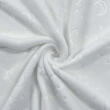Manta Fleece Calandrada Infantil Lua e Estrela 100% Poliéster 1,60m Largura - Branco