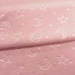 Manta Fleece Calandrada Infantil Lua e Estrela 100% Poliéster 1,60m Largura - Rosa