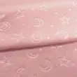 Manta Fleece Calandrada Infantil Lua e Estrela 100% Poliéster 1,60m Largura - Rosa Manta Fleece Calandrada Infantil Lua e Estrela 100% Poliéster 1,60m Largura - Rosa