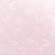 Manta Fleece Calandrada Infantil Lua e Estrela 100% Poliéster 1,60m Largura - Rosa bebê