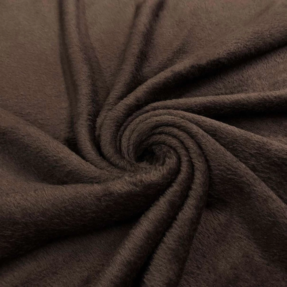 Manta Fleece Flanelada Lisa - 100% Poliéster - 2,5m Largura - Marrom Manta Fleece Flanelada Lisa - 100% Poliéster - 2,5m Largura - Marrom