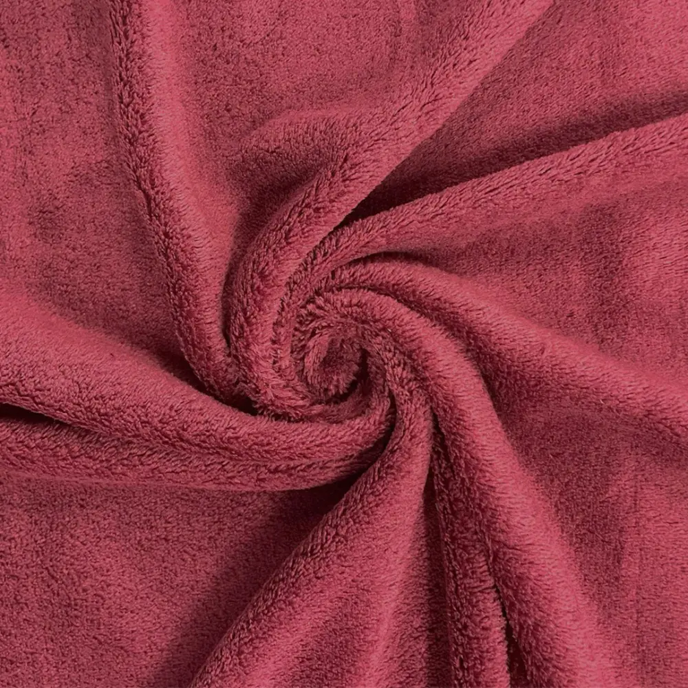 Manta Fleece Flanelada Lisa - 100% Poliéster - 2,5m Largura - Bordô