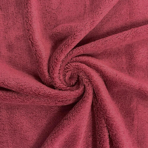 Manta Fleece Flanelada Lisa - 100% Poliéster - 2,5m Largura - Bordô