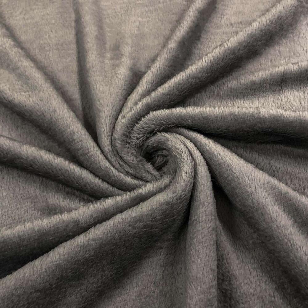 Manta Fleece Flanelada Lisa - 100% Poliéster - 2,5m Largura - Chumbo Manta Fleece Flanelada Lisa - 100% Poliéster - 2,5m Largura - Chumbo