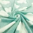 Manta Fleece Glow Brilha no Escuro Nuvenzinha 100% Poliéster 1,60m largura - Verde água Manta Fleece Glow Brilha no Escuro Nuvenzinha 100% Poliéster 1,60m largura - Verde água