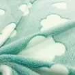 Manta Fleece Glow Brilha no Escuro Nuvenzinha 100% Poliéster 1,60m largura - Verde água Manta Fleece Glow Brilha no Escuro Nuvenzinha 100% Poliéster 1,60m largura - Verde água