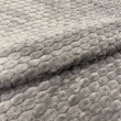Manta Fleece com Relevo Colmeia 100% Poliéster 2,50m Largura - Chumbo