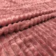 Manta Fleece com Relevo Jacquard 100% Poliéster 2.50m Largura - Rosa envelhecido