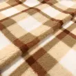Manta Sherpa Estampada 100% Poliéster 1,60m Largura - Fendi e branco Manta Sherpa Estampada 100% Poliéster 1,60m Largura - Fendi e branco