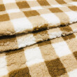Manta Sherpa Estampada 100% Poliéster 1,60m Largura - Bege com branco